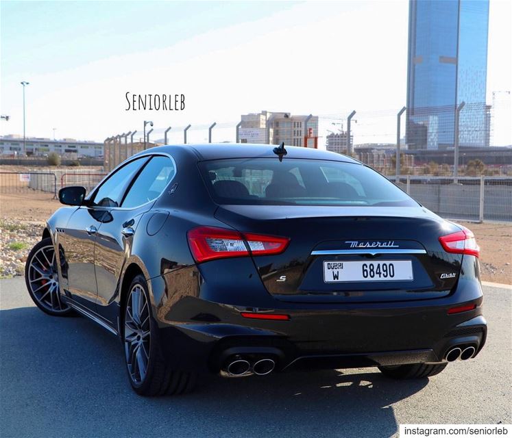 Black colors always looks good when clean 🧽 New Maserati Ghibli S 😈————— (Dubai, United Arab Emirates)