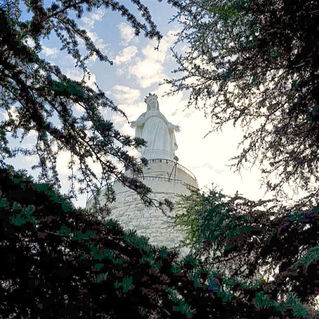 Bless you and all your family 🙏🙏  insta_lebanon  livelovejounieh ... (The Lady of Lebanon - Harissa)