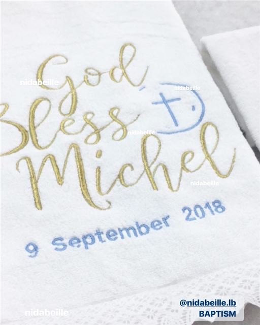 Blessed Baptism 😇 Write it on fabric by nid d'abeille  makingmemories ...