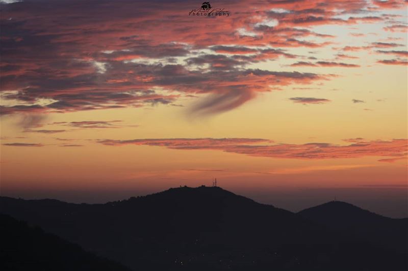 Bloody sunset ⛅• • •  chouf  shoufreserve  lebanon  beirut ...