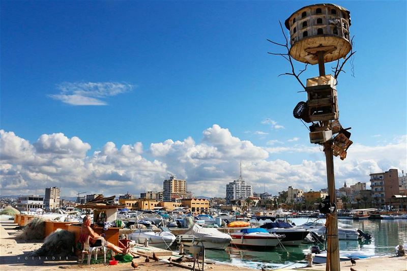 •blue sky• livelovejnoub  livelovetyre  lebanon🇱🇧  lebanonbeach ... (Tyre, Lebanon)