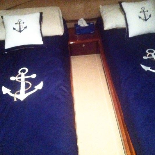 Boat sweet boat ⚓️customized luxury linen for boats & yachts 🛳Write it on...