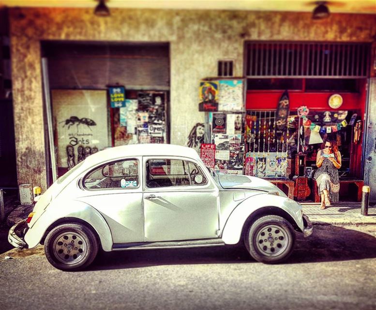 Boho B  typical  scene  bohemiam  beirut  vw  volkswagen  beetle  lebanon ... (Beirut, Lebanon)