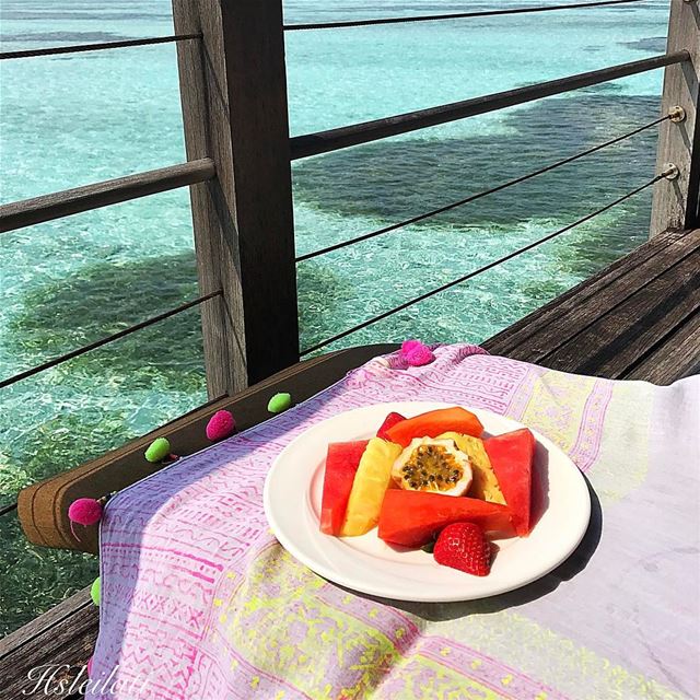 Bonne journée,bon appétit ❤️ insta_lebanon whatsuplebanon... (Club Med Kani Maldives)