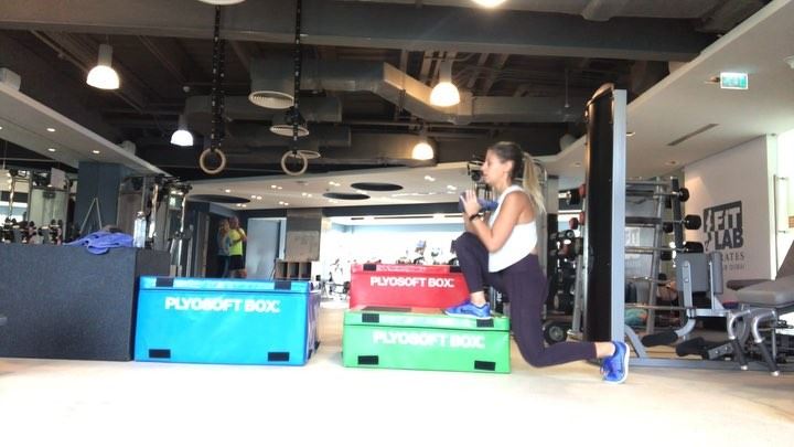  boxes  workout , they are one giant  present for the  booty 🍑🎁 3 x 10... (Dubai, United Arab Emirates)