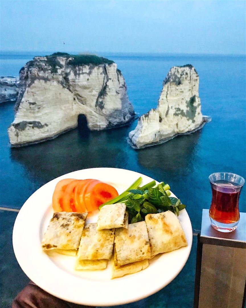  Breakfast at mid-day 😍💙✨________________________________________... (Beirut, Lebanon)