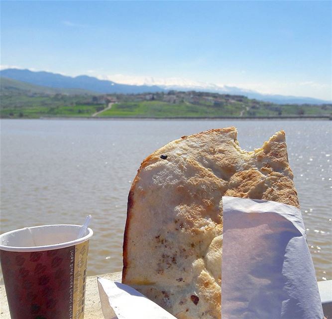 Breakfast with a view ☺ GoodMorning  Bonjour  صباح_الخير  ترويقة ... (`Akkar, Liban-Nord, Lebanon)