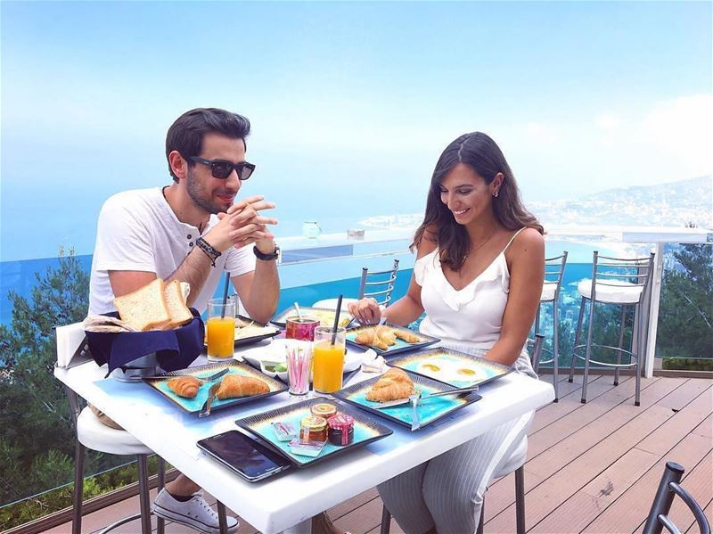  BreakfastWithAView  Repost @nicoleelhelou・・・The smile when i see food... (The Terrace - Restaurant & Bar Lounge)