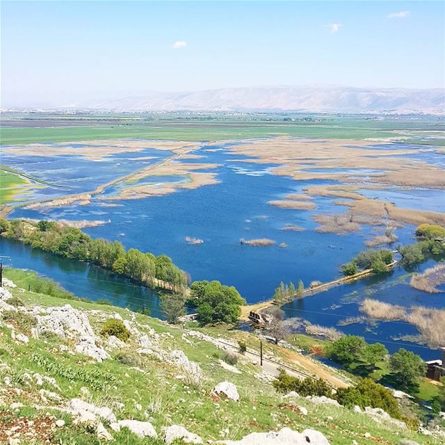 Breathtaking view 💙💚 (West Bekaa)