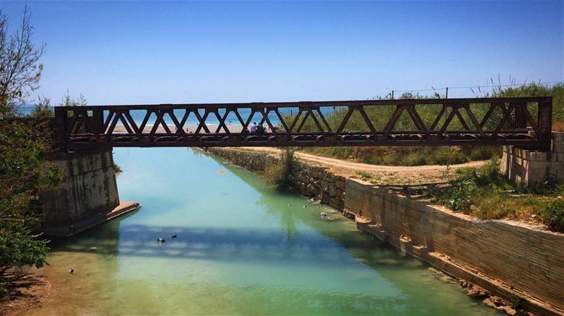 ~..Bridge Conversations..🌉~🌿🇱🇧  bridge  beach  morenature  lovepower... (Nahr Ibrahim, Mont-Liban, Lebanon)