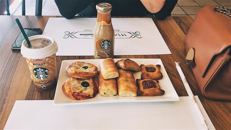 Brunch ☕️... keyrouzbakery  starbucks  starbuckscoffee  lebanesebrunch...