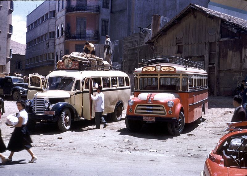 Buses in Beirut  1950s