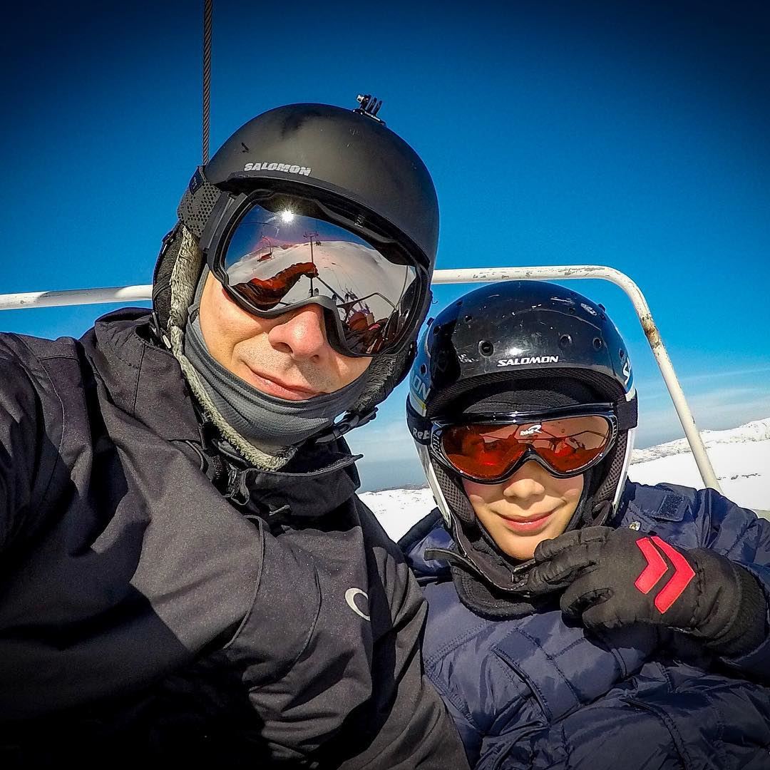 But the love of adventure was in father's blood.💪⛷🎿 livelovebeirut ... (Faraya Mzaar  ski resort)