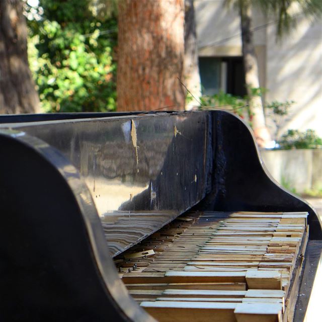 ...but the music never stoped 🎹🎼🎹🎼🎹.. abandonedplaces  aley  hotel... (Aley)