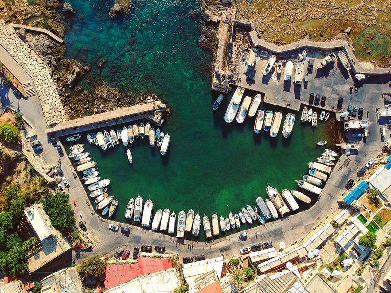 Byblos Port ⚓️  lebanon  byblos  jbeil  port  boat  fishermen  blue  green... (Byblos - Jbeil)