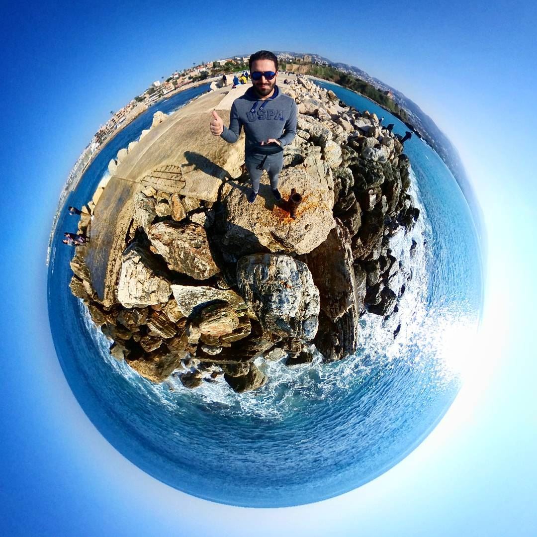 Byblos Tiny Planet 🌍------------------------ me  lebanon  jbeil  byblos... (Byblos, Lebanon)