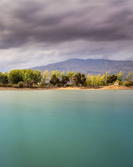 Calm before the storm, Taanayel Lake, Bekaa. Lebanon  livelovebekaa . 30"... (Deïr Taanâyel, Béqaa, Lebanon)