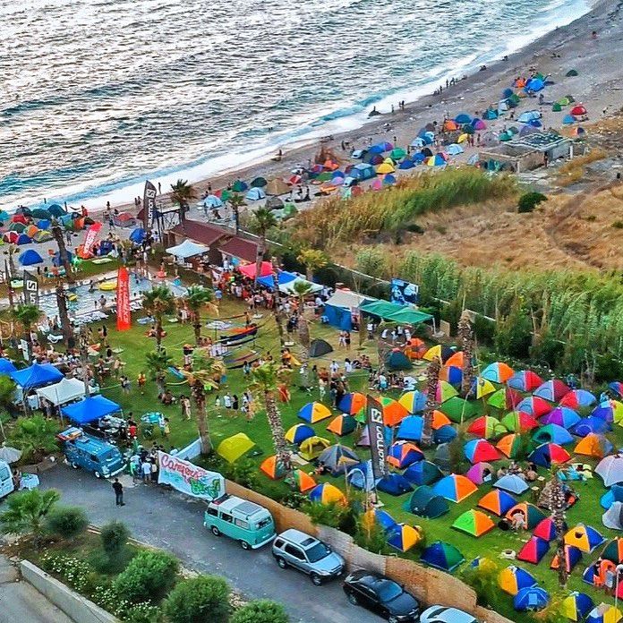 Campers at the beach is to date the biggest Camp event made in Lebanon... (Seascape Batroun)