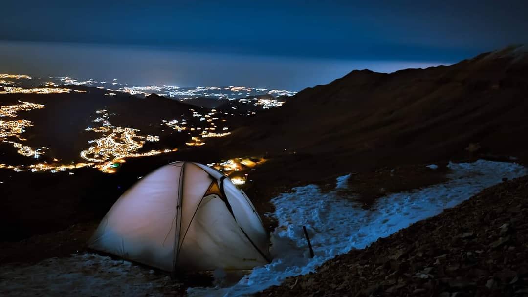 Camping is my therapy Testing the new vertex 3 in extremely  cold weather... (القرنة السودة)