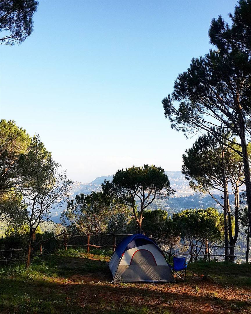  camping with a  view 😍⛺ lebanon  camping  sunrise  lebanonspotlights ...