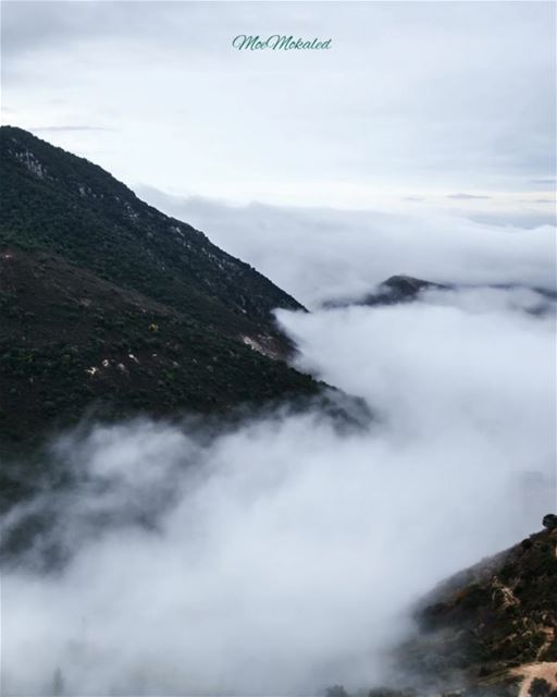 Can't get bored from this scene ! Clouds waves crossing by ☁️260 images ,... (Jarjou`, Al Janub, Lebanon)