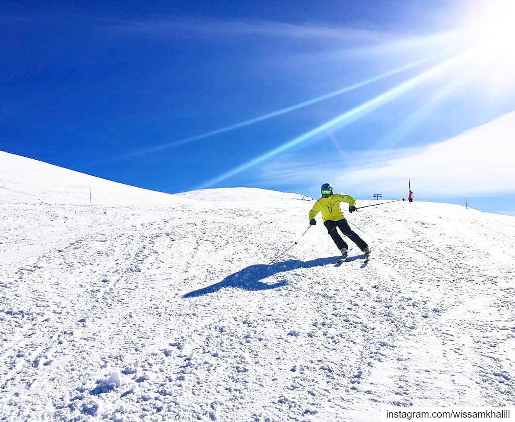 Can't get enough ⛷️ skilovers  farayalovers ... (Mzaar Ski Resort)