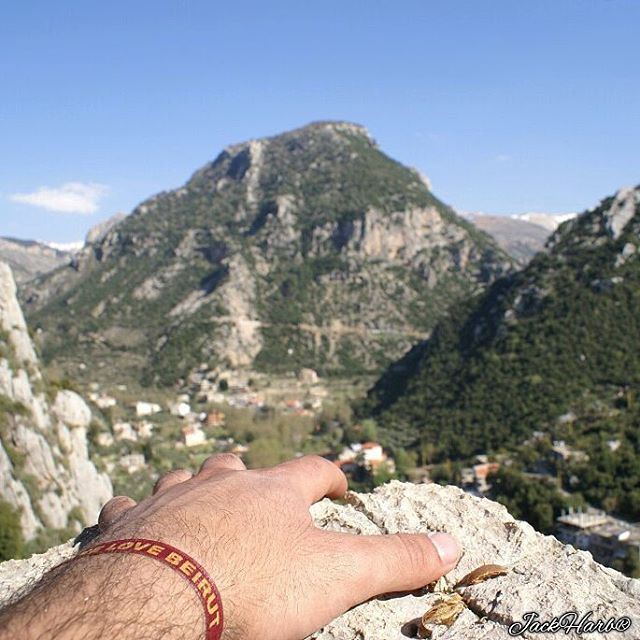 Can you  reach the  top ☝?. tannourine  lebanon  wearetannourine ... (Tannourine El Tahta)