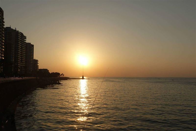 Candle at Corniche... candle  sunset  corniche  seaside  beirutsunset ... (Beirut, Lebanon)