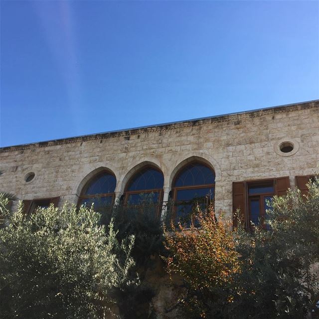 capture  bluesky  lebanon  architecture  trees  beautifullebanon ... (Zouk Mikael)