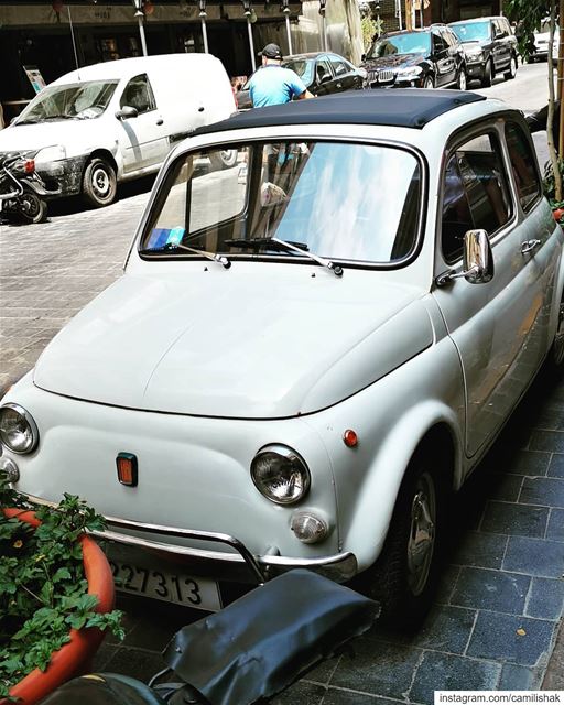  car cars vintage classic italy italian beirut lebanon old seventies fiat... (Hamra - حمراء)