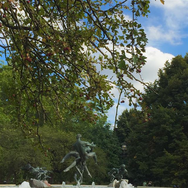 Carrying on with Trees between UK and Lebanon, this time with the Zaarour!... (Joy of Life Fountain, Hyde Park)