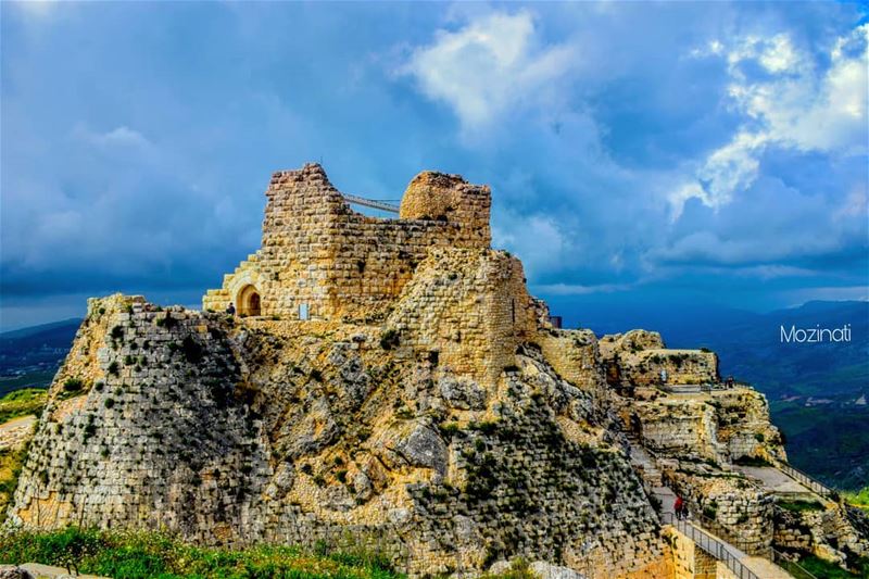  castles castle romanian old oldcastle heritageday heritage clouds... (Beaufort Castle, Lebanon)