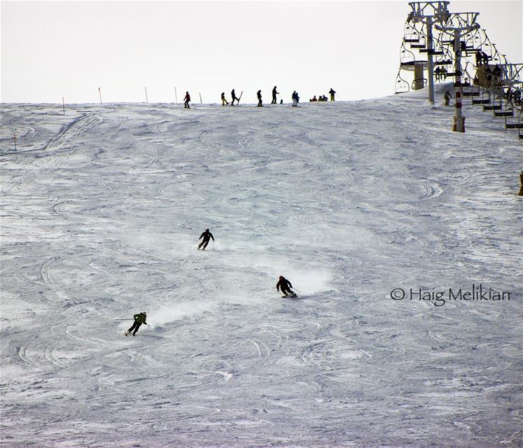 Catch me if you can! ⛷ Lebanon  whatsuplebanon  instagram  lebanon_hdr ... (Mzaar Kfardebian Ski Resort.)