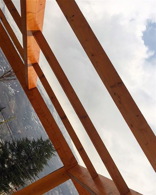 Cedar Wood up in the Cedars!  PergolaKitsLebanon. pergola  Cedars  Wood ... (Bsharri, Cedars)