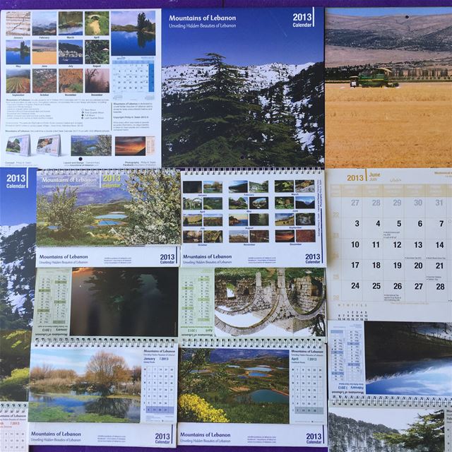 Celebrating 15 years of  mountainsoflebanon Calendars! 2013 9th edition,...