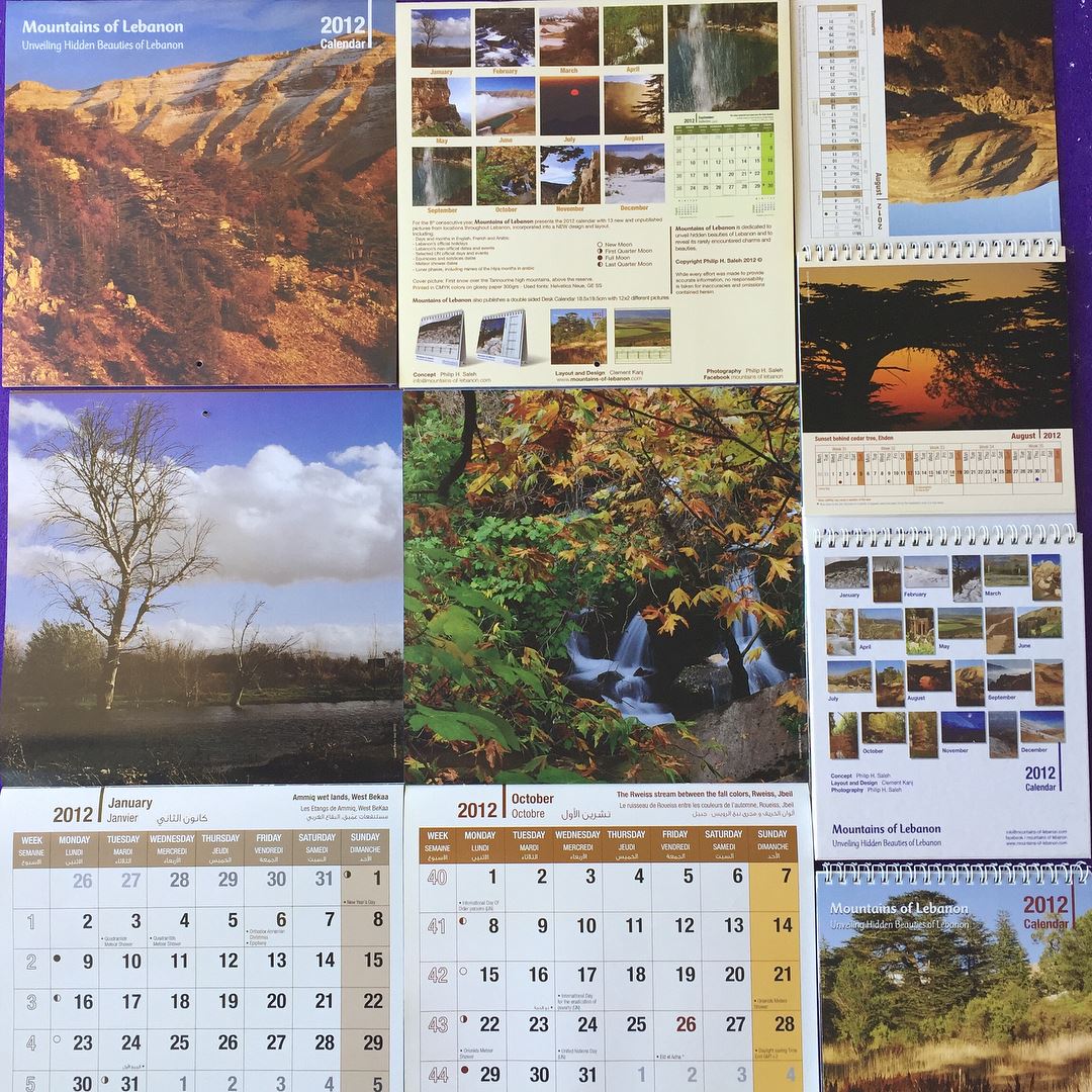 Celebrating 15 years of  mountainsoflebanon Calendars! 2012 8th edition,...