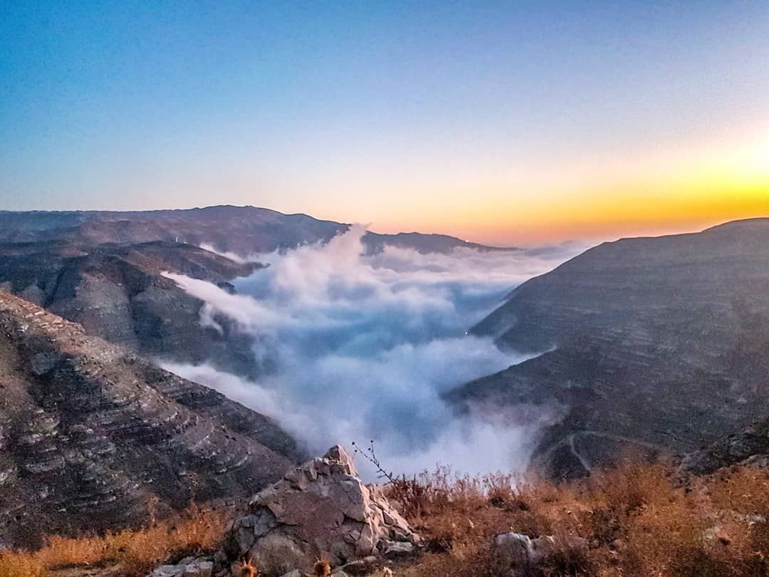 Chabrouh dam totally covered by clouds.... lebanon  faraya  chabrouh ... (Chabrouh-Faraya)