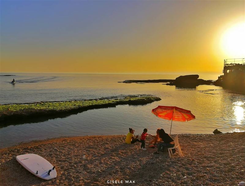 Chasing burning sunsets. beach  seaview  sealife  sunset  horizon  jetski... (Batroûn)