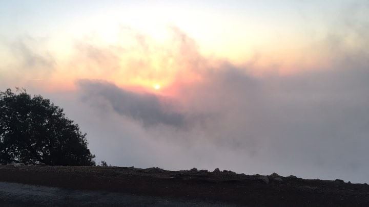  chasingsunset  sunset  clouds  sun  sky  overtheclouds  jezzine  lebanon ... (Jezzîne, Al Janub, Lebanon)