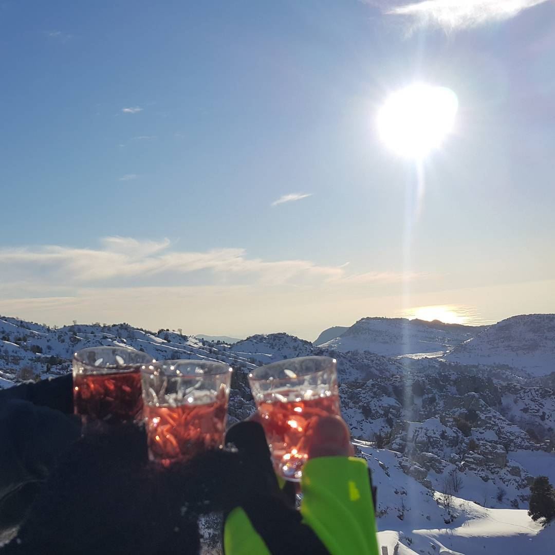 Cheers for the sweet life of the  mountains  whatsuplebanon ...