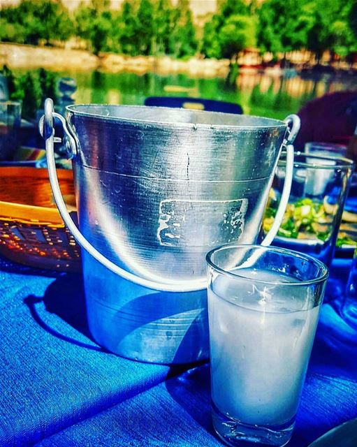 Cheers 🥛 oyounorghosh ....... meetlebanon  lebanon ... (مطعم هلا - عيون ارغش)