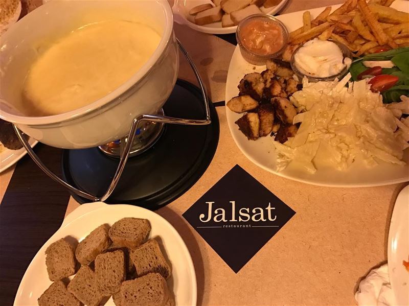 Cheese  fondue is the best!  jalsat  restaurant  mayrouba  faraya ...