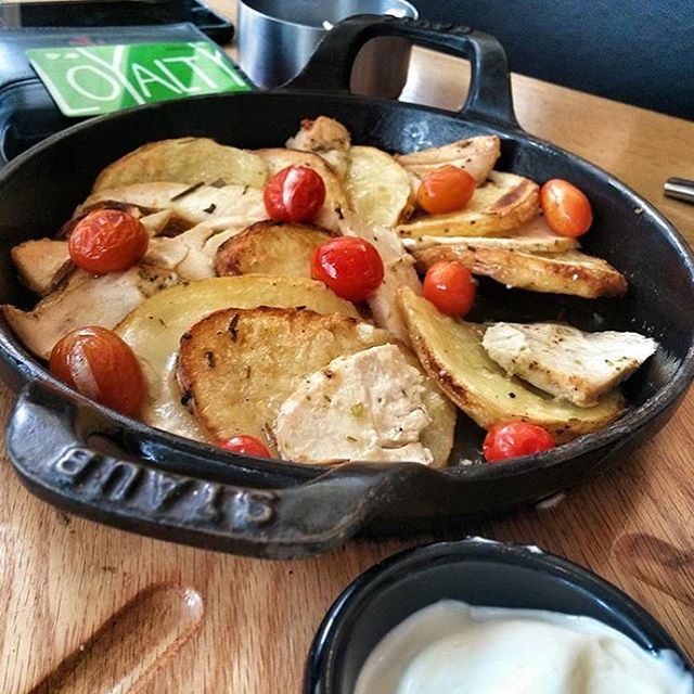 Chicken and Potatoes, what every man needs to keep up with his lady... (Zaatar W Zeit)