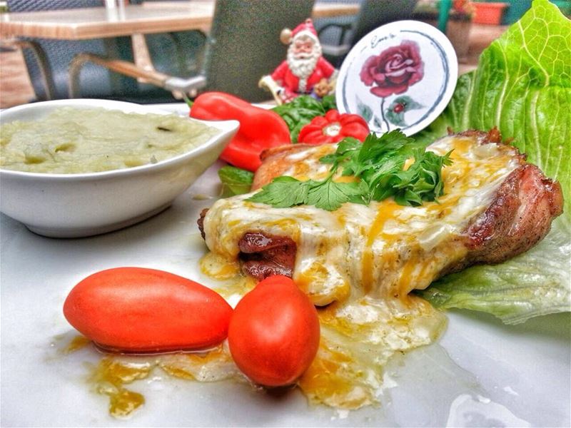 Chicken Topped with a river of cheese or Kousa Mehshe? What are you having... (Em's cuisine)