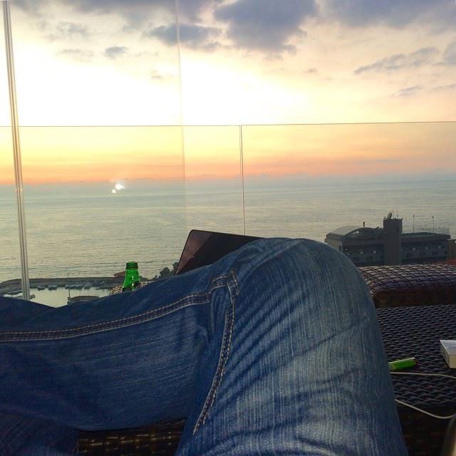  chillin  relaxin  sea  sunset  lastdaysofsummer  view  lebanon  ksa ...