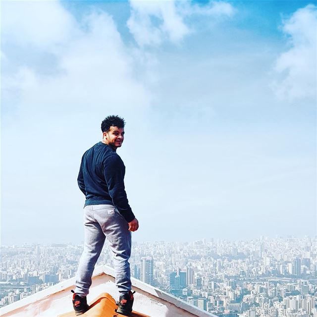 Choose where you stand and never lose balance.  Lebanon  Beirut  city ...