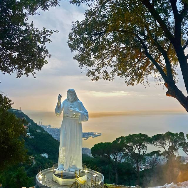 Christianity is A message of Peace and Love 😍 Look beyond the stone,... (Ghosta, Mont-Liban, Lebanon)