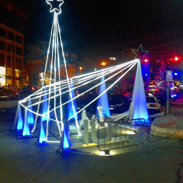 christmas crêchefete decoration lights noel (Zahle Boulvard)