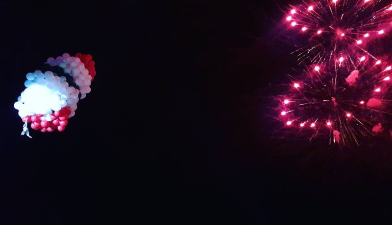 Christmas market's ceremony The  Flying  Lady  TinkerBell  Woman  Ballons... (Tripoli, Lebanon)