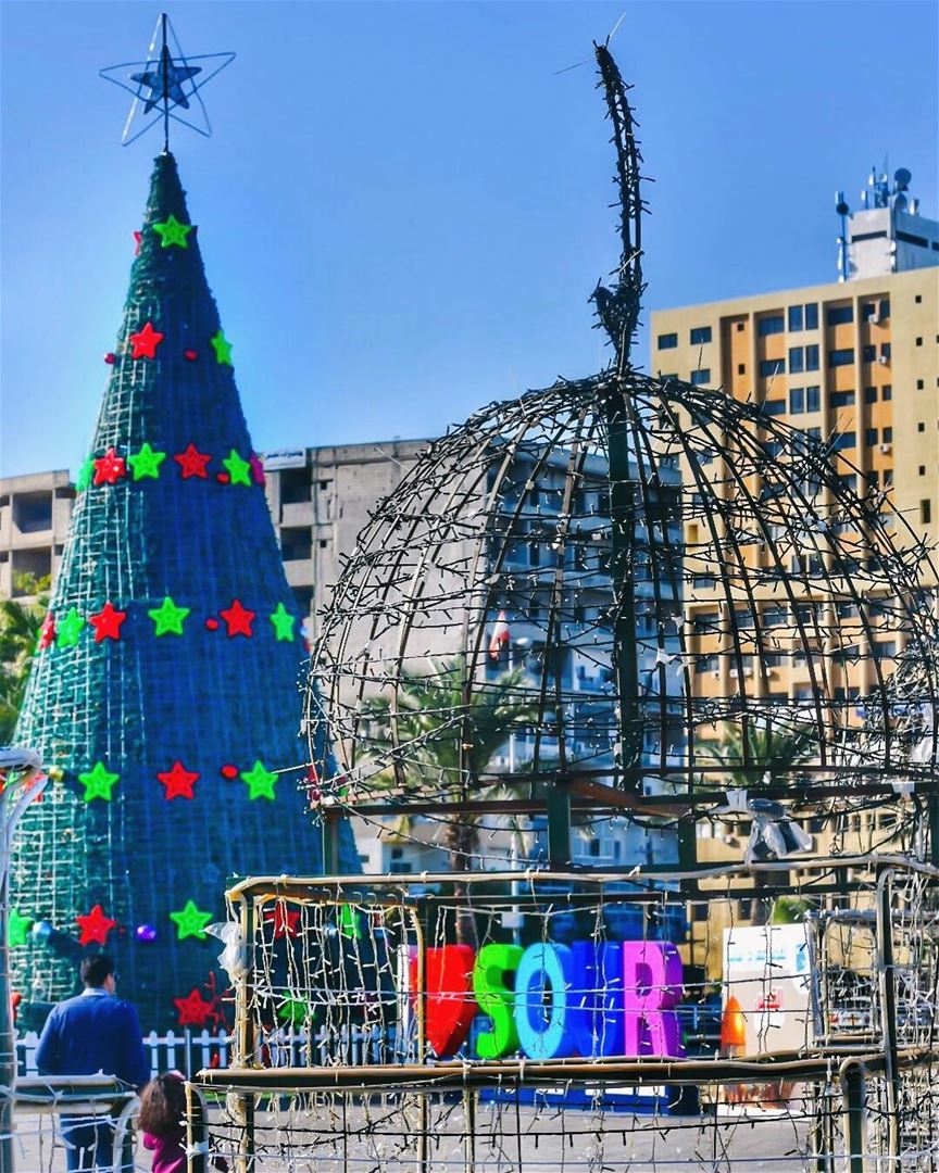 Christmas will always be as long as we stand heart to heart and hand in... (Soûr, Al Janub, Lebanon)